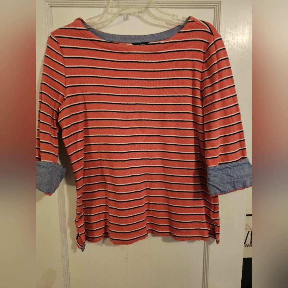 Womens Nautica strip shirt